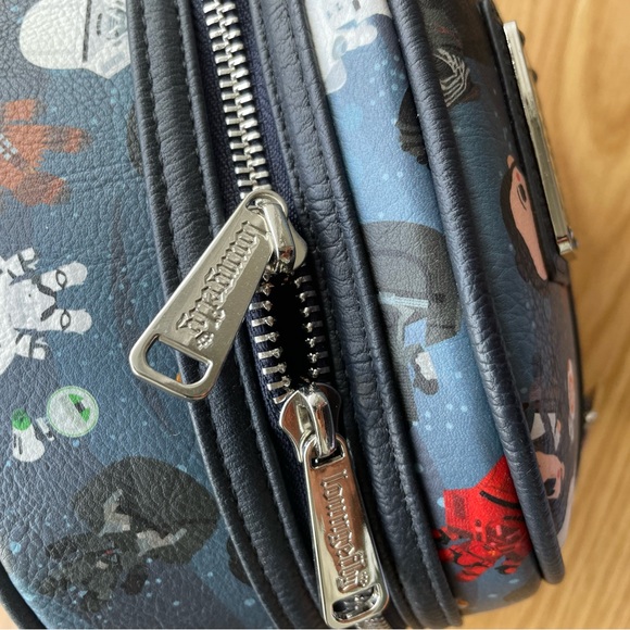 Disney Park Galaxy Edge Star Wars Loungefly Mini Backpack Rise of Skywalker New - Picture 2 of 7